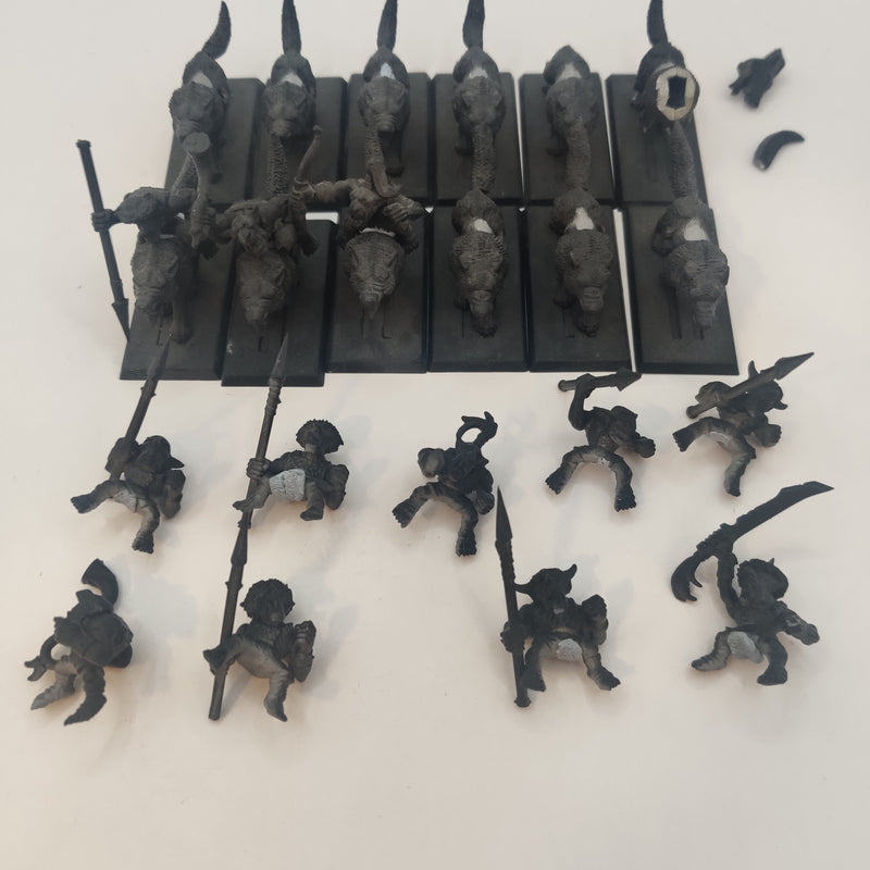 Warhammer the Old World Empire Goblin Wolf Riders BF018