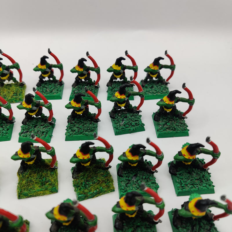 Warhammer the Old World Goblin Archers x30 - Painted AT162