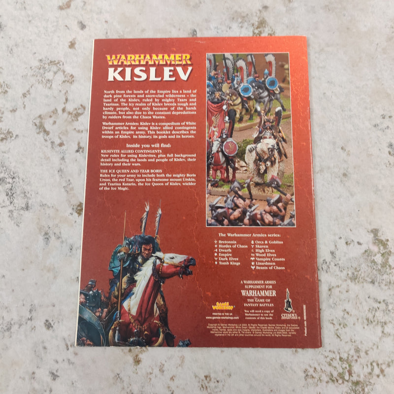 Warhammer Fantasy Kislev Army Book AV035