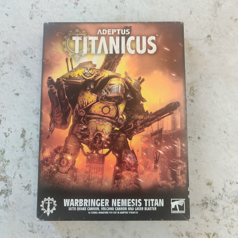 Adeptus Titanicus Warbringer Nemesis Titan with Quake Cannon - in box AV197