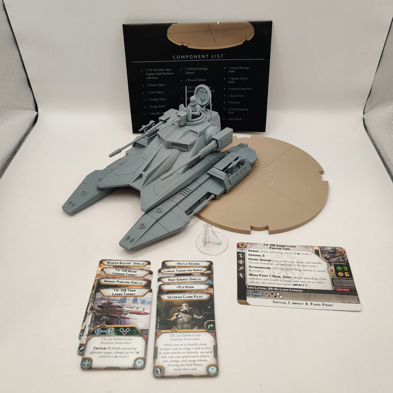 Star Wars Legion Republic TX-130 Saber-Class Tank - with Cards AU062