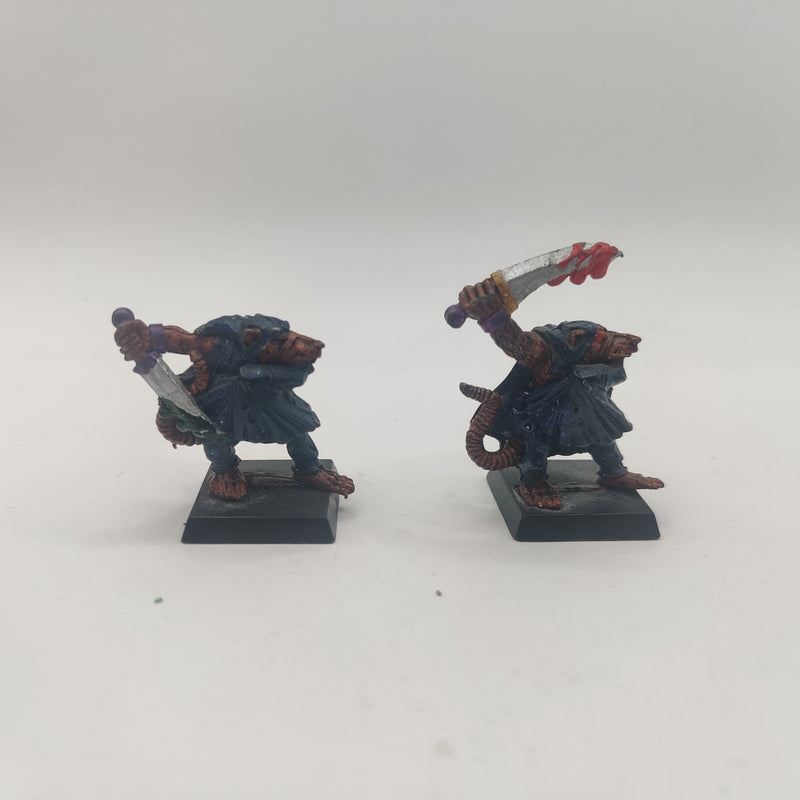 Warhammer The Old World Skaven Clan Eshin Assassins x2 Metal OOP AI043-0326