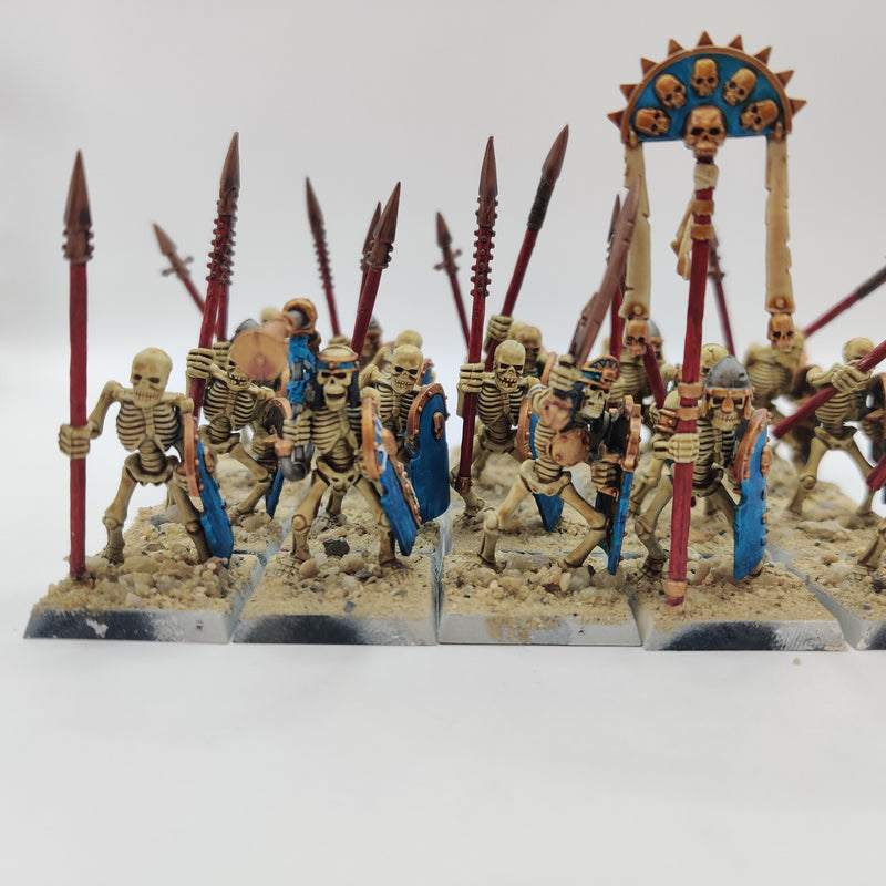 Tomb Kings of Khemri Skeleton Warriors and Tomb King - Painted AT098