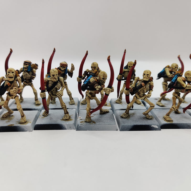 Tomb Kings of Khemri Skeleton Archers x16 - Painted AF010