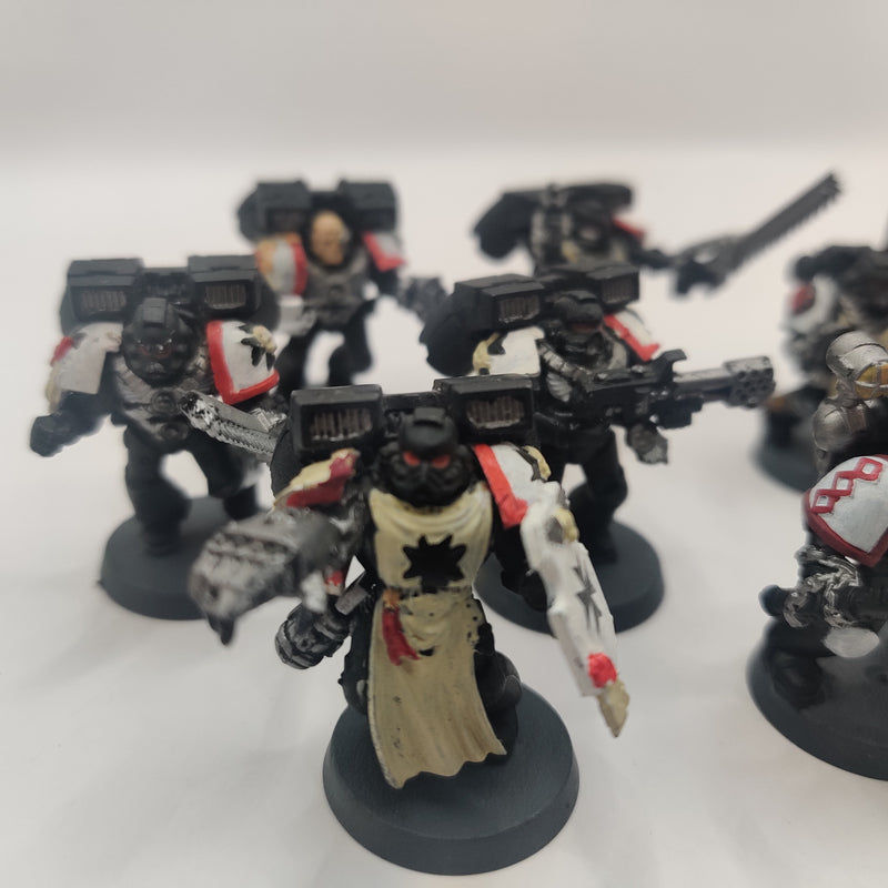 Warhammer 40k Black Templar Command Squad and Vanguard Veterans - Painted AI286