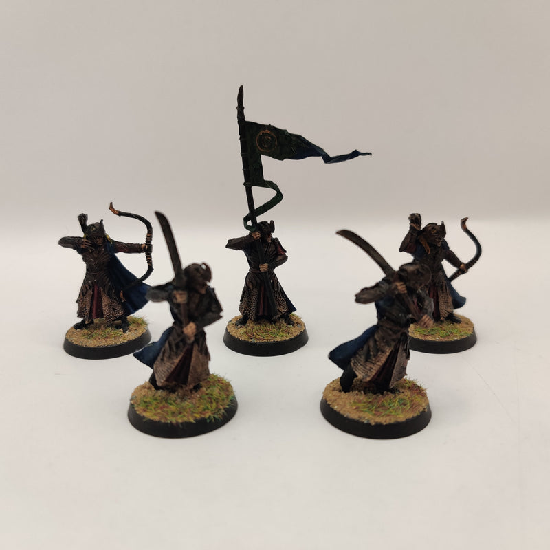 Lord of the Rings MESBG Galadhrim Warriors with Standard - Metal AW234