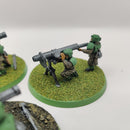 Warhammer 40k Astra Militarum Cadian Heavy Weapon Squad - Missile Launchers x3 - Painted BA085