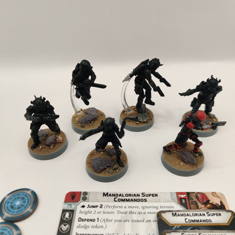 Star Wars Legion Shadow Collective Mandalorian Super Commandos AT143