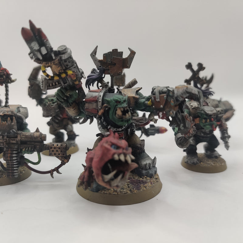 Warhammer 40k Ork Warboss and Nobz - Painted AI276