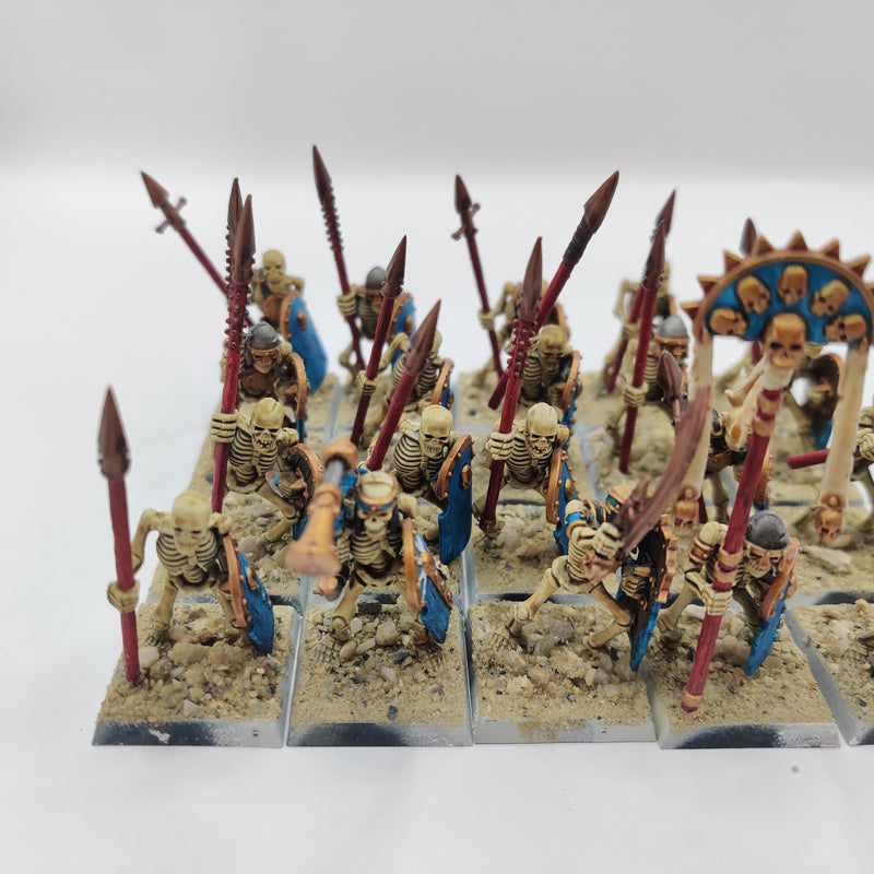 Tomb Kings of Khemri Skeleton Warriors and Tomb King - Painted AT098