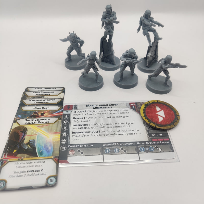 Star Wars Legion Shadow Collective Mandalorian Super Commandos AI066