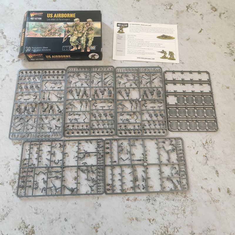 Bolt Action US Airborne x17 on Sprue AV186