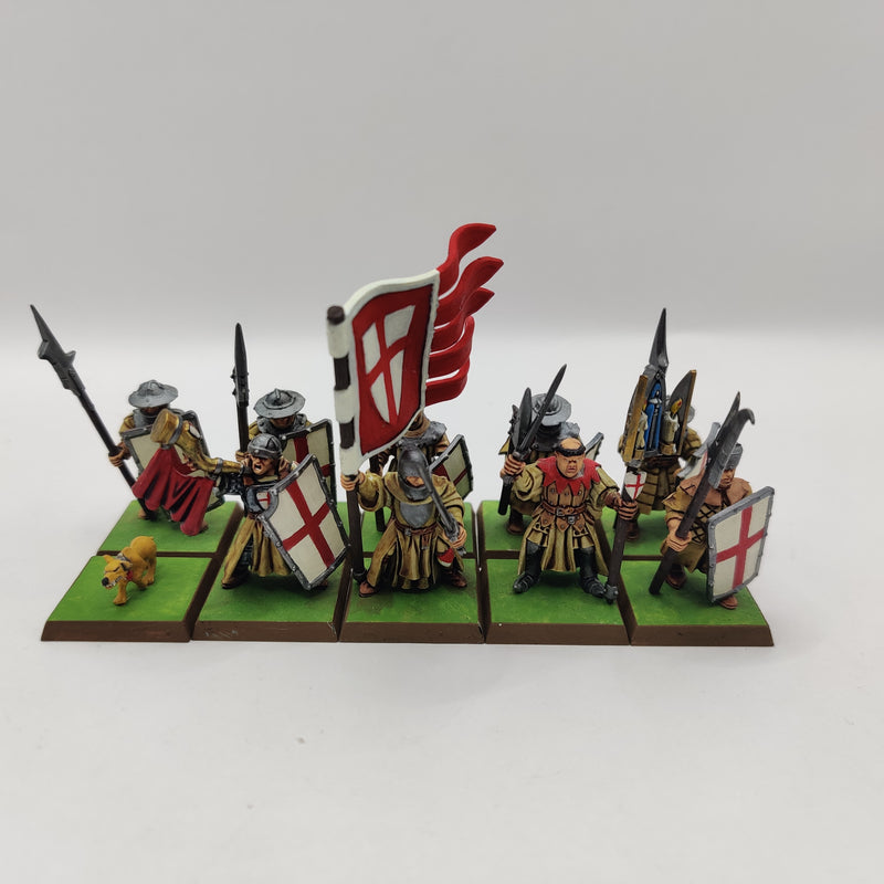 Warhammer the Old World Bretonnian Men a Arms - Painted AZ143