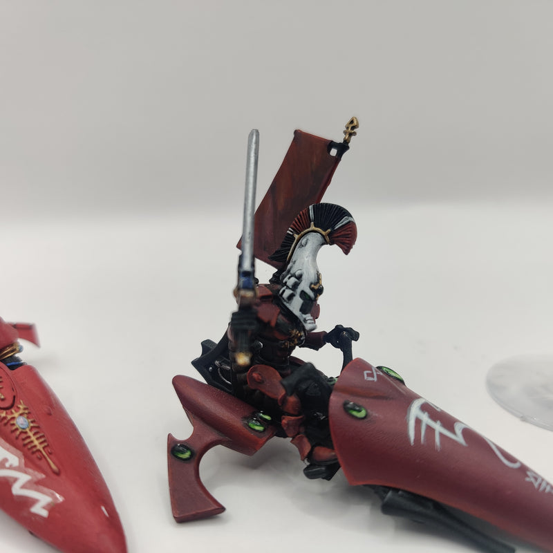 Eldar / Aeldari Farseer Skyrunner and Autarch on Jetbike BC003-0927