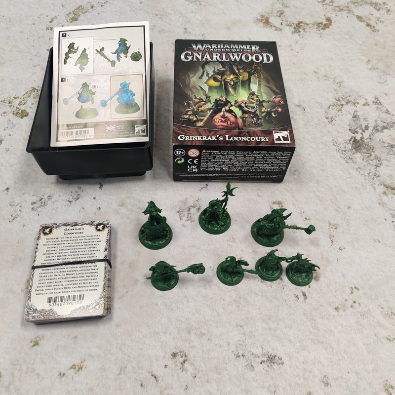 Warhammer Underworlds Grinkrak's Looncourt - Assembled includes cards AV223