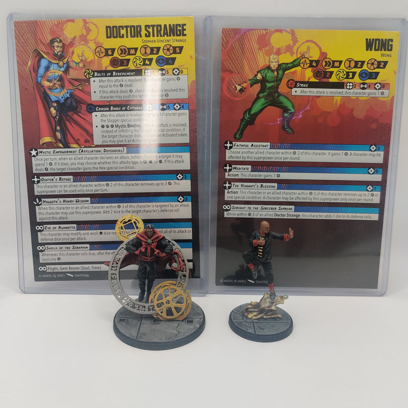 Marvel Crisis Protocol Dr Strange and Wong - Painted AX079