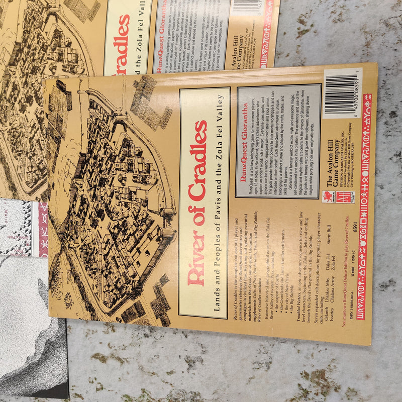Avalon Hill Runequest River of Cradles inc Maps BD295