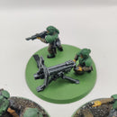 Warhammer 40k Astra Militarum Cadian Heavy Weapon Squad - Heavy Bolters x3 - Painted AI197