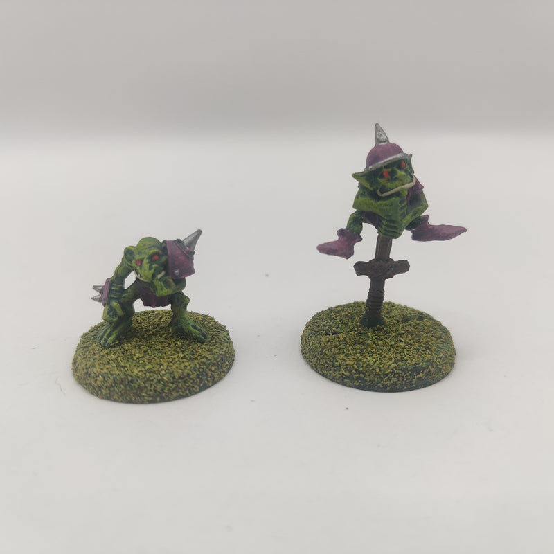 Blood Bowl 2nd Edition Goblin Pogoer and Nose Picker AH033