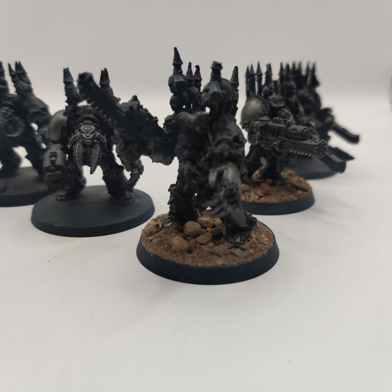 Warhammer 40k Chaos Terminators Metal Boxed Complete Space Marines Métal 43-19 Warhammer 40k Chaos Terminators Metal Boxed Complete Space Marines Métal 43-19