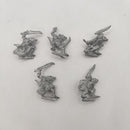 Warhammer Fantasy Skaven Gutter Runners x5 1990s Metal BA046