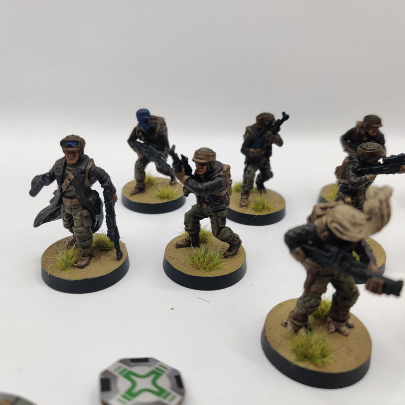 Star Wars Legion Rebel Troopers with Upgrades - Painted inc Cards AA039