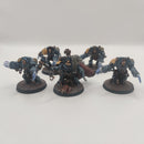 Warhammer 40k Space Wolves Wolf Guard Terminators with Lightning Claws - Painted AQ004