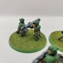 Warhammer 40k Astra Militarum Cadian Heavy Weapon Squad - Missile Launchers x3 - Painted BA085