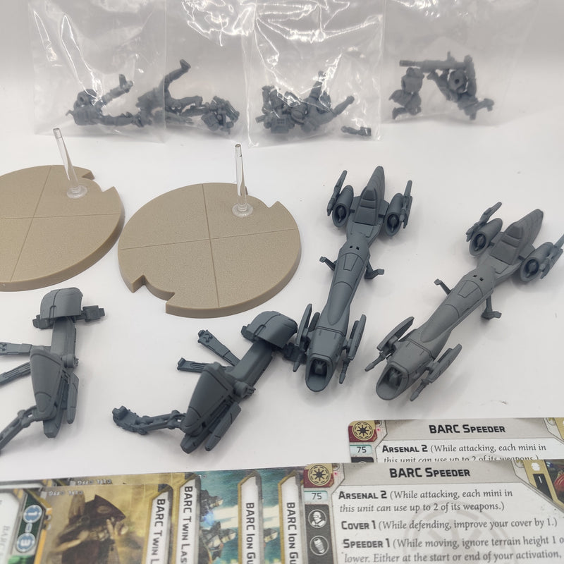 Star Wars Legion Republic BARC Speeders x2 AW217