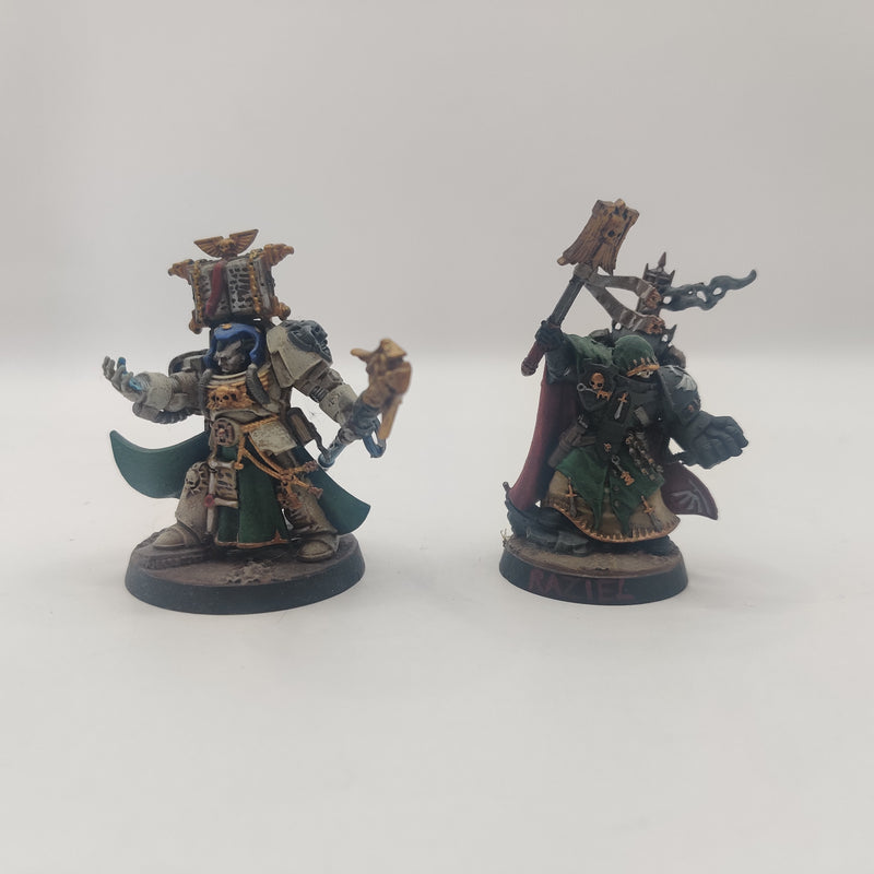 Warhammer 40k Dark Angels Interrogator Chaplain and Terminator Librarian - Well Painted AC006