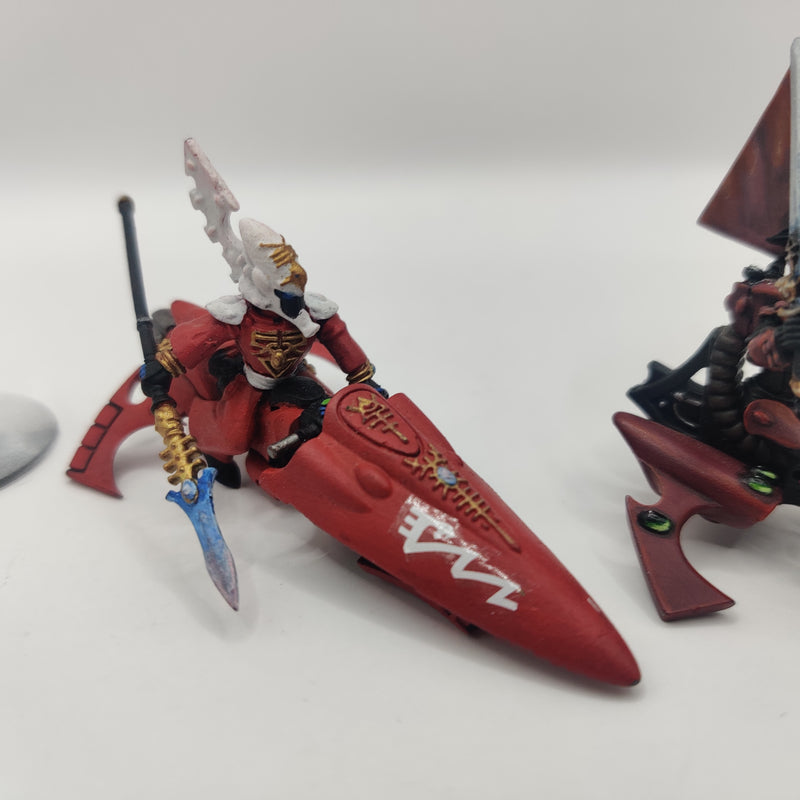 Eldar / Aeldari Farseer Skyrunner and Autarch on Jetbike BC003-0927