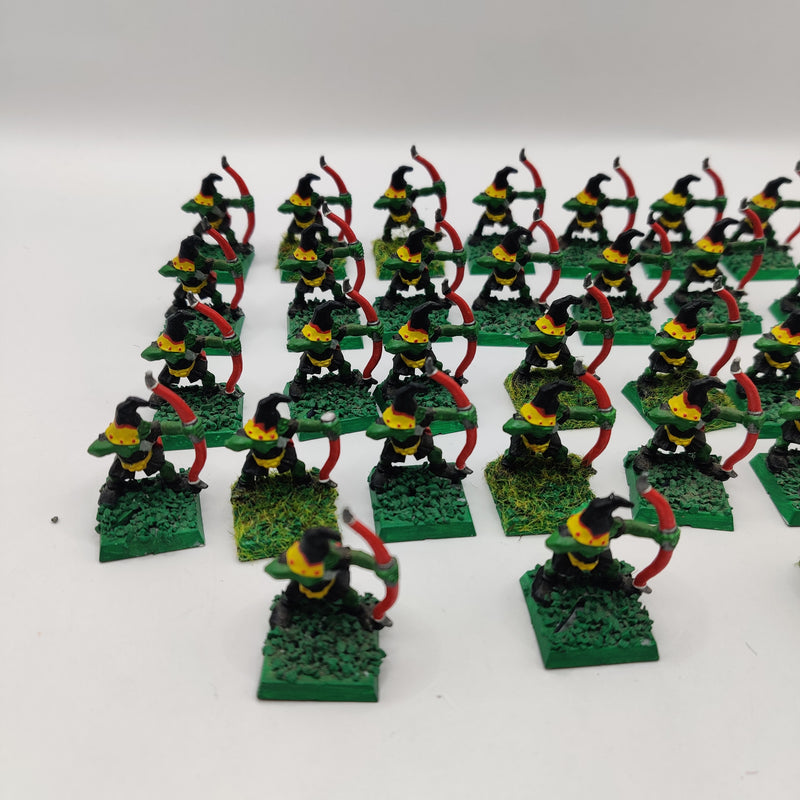 Warhammer the Old World Goblin Archers x30 - Painted AT162