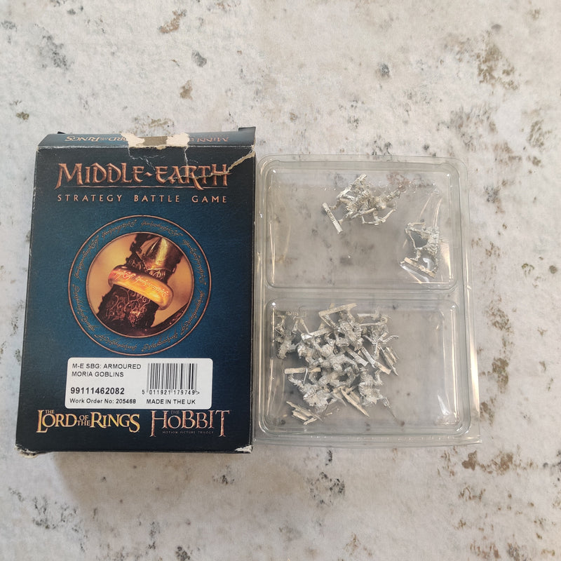 Lord of the Rings Middle Earth SBG Armoured Moria Goblins Metal BB066