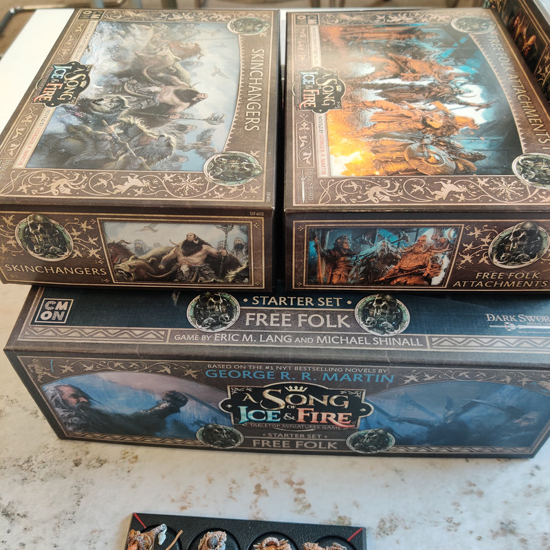 A Song of Ice and Fire Free Folk Starter and 10+ Expansions - Well Painted AA200