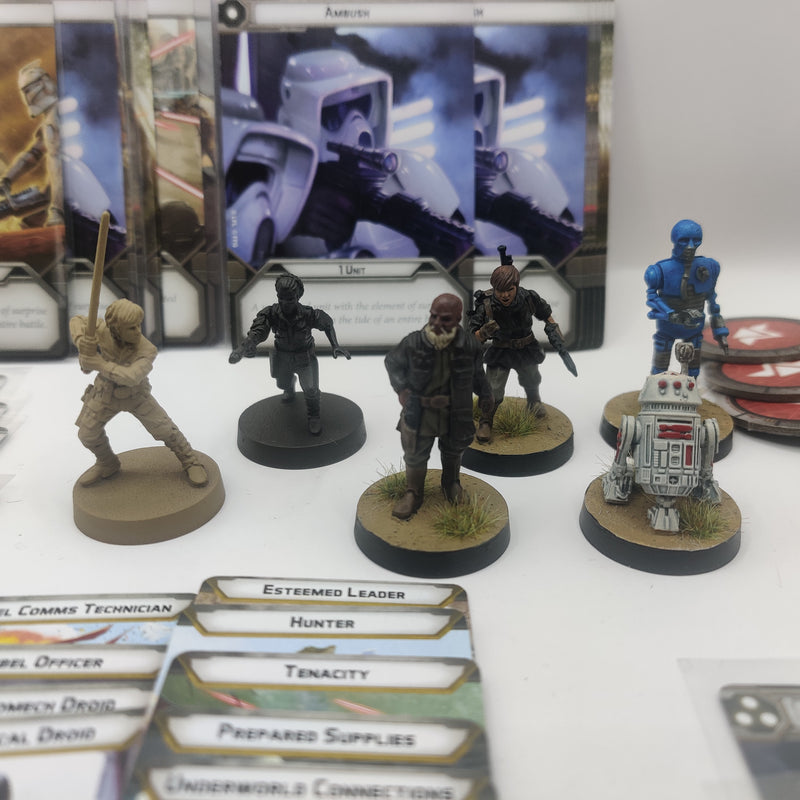 Star Wars Legion Rebel Specialists, Luke and Leia - inc Cards AP016