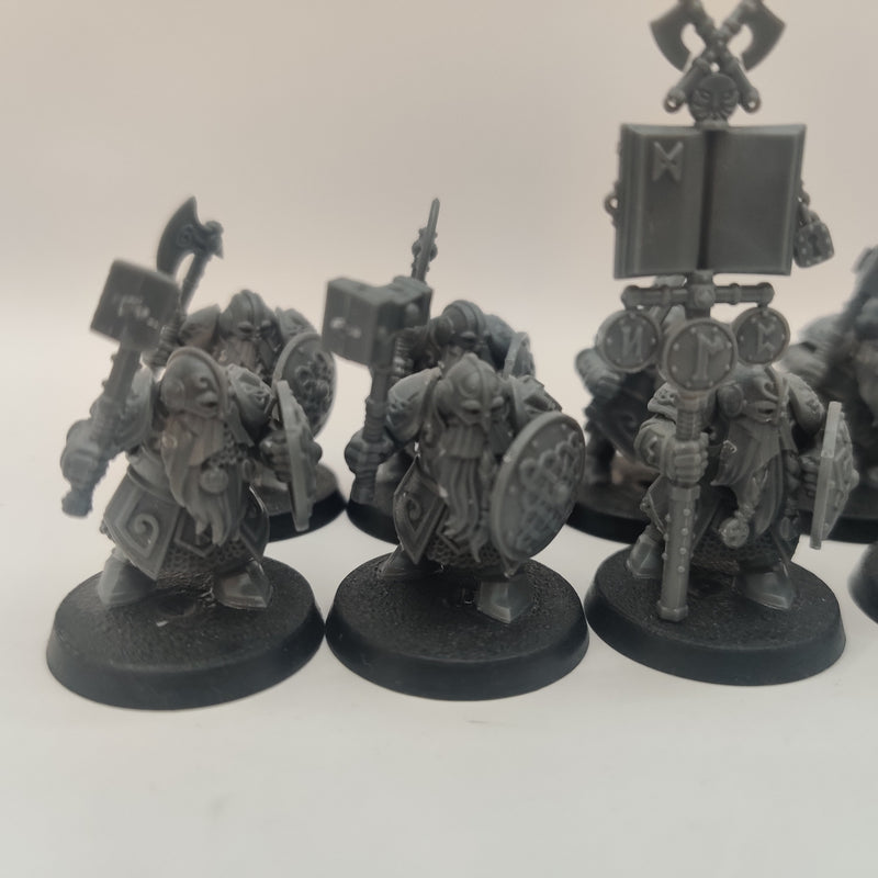 Warhammer the Old World Dwarf Warriors, King and Engineer AI184