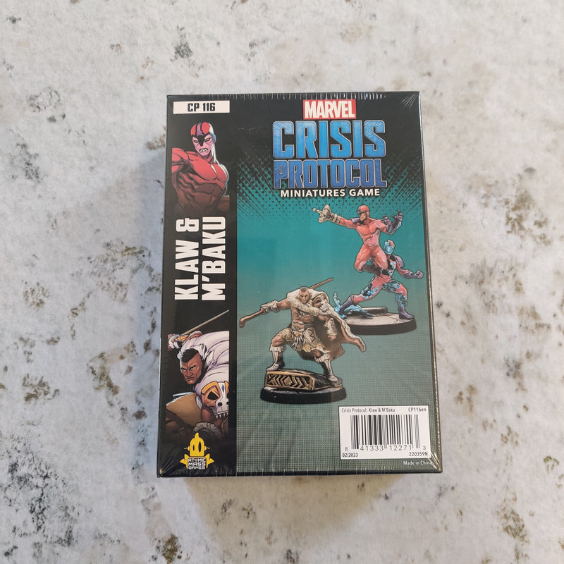 Marvel Crisis Protocol: Klaw and M'baku - Sealed AY204