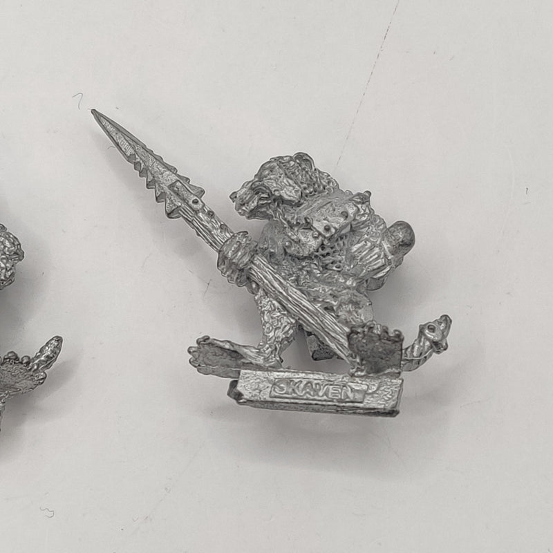 Warhammer Fantasy Skaven Clanrats 1987 x3 Metal  BA020