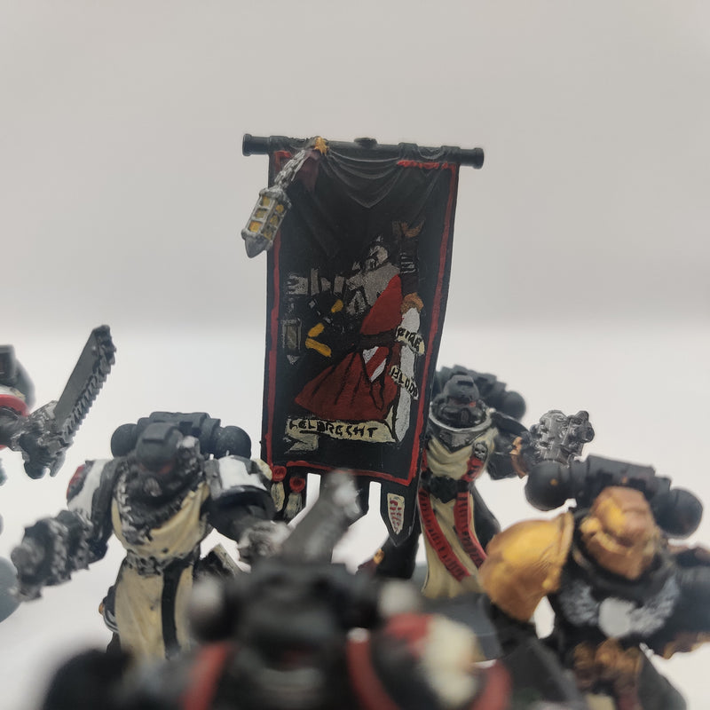 Warhammer 40k Black Templar Command Squad and Vanguard Veterans - Painted AI286