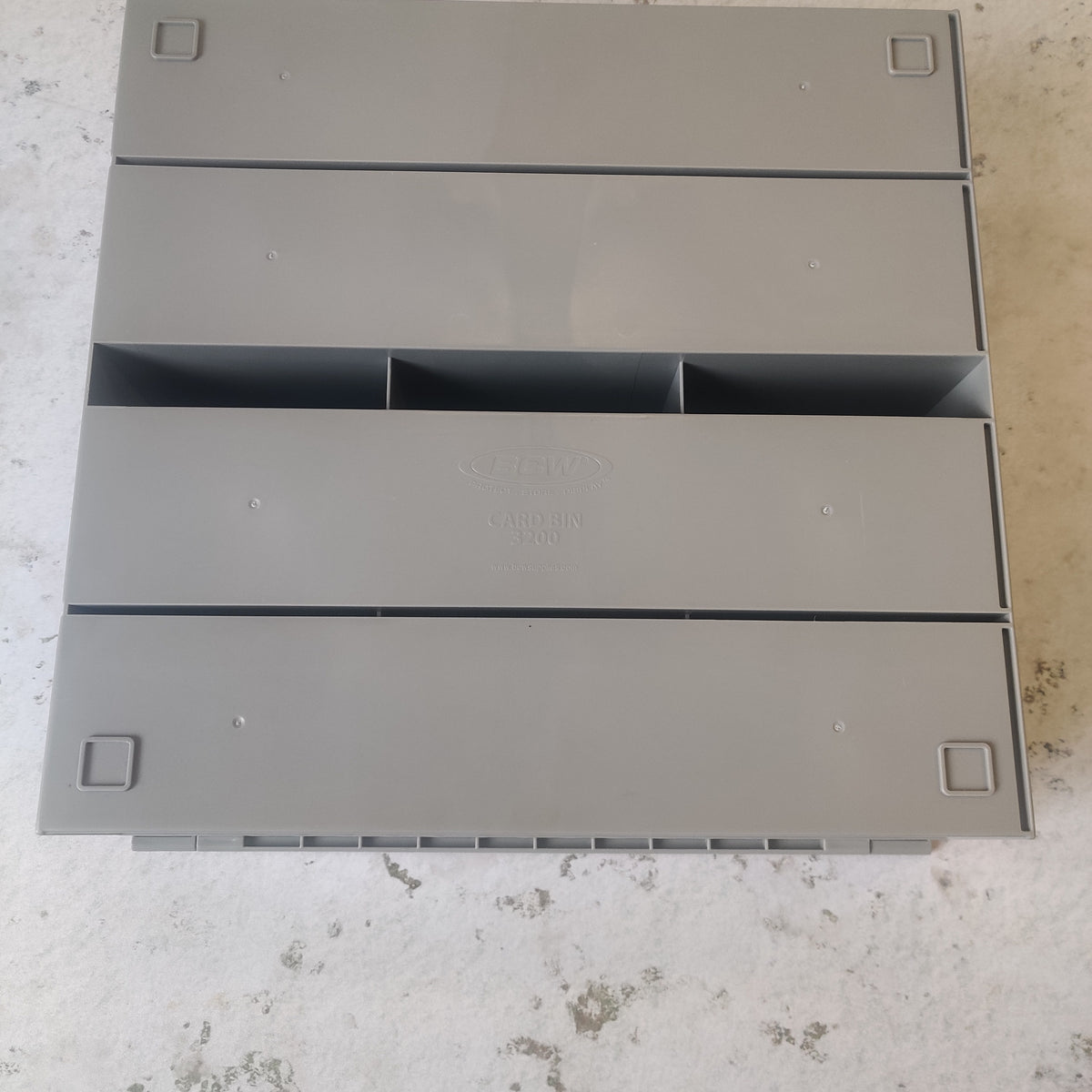 BCW Card Bin 3200 - Grey