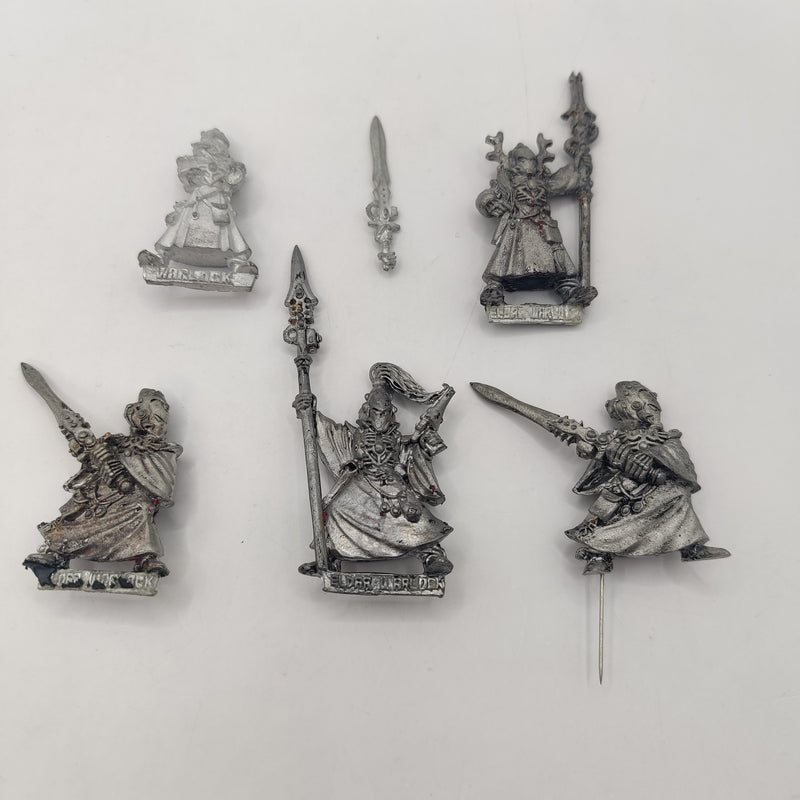 Warhammer 40k Aeldari Warlocks x5 Metal OOP AD036