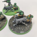 Warhammer 40k Astra Militarum Cadian Heavy Weapon Squad - Heavy Bolters x3 - Painted AI197