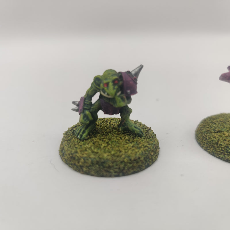 Blood Bowl 2nd Edition Goblin Pogoer and Nose Picker AH033