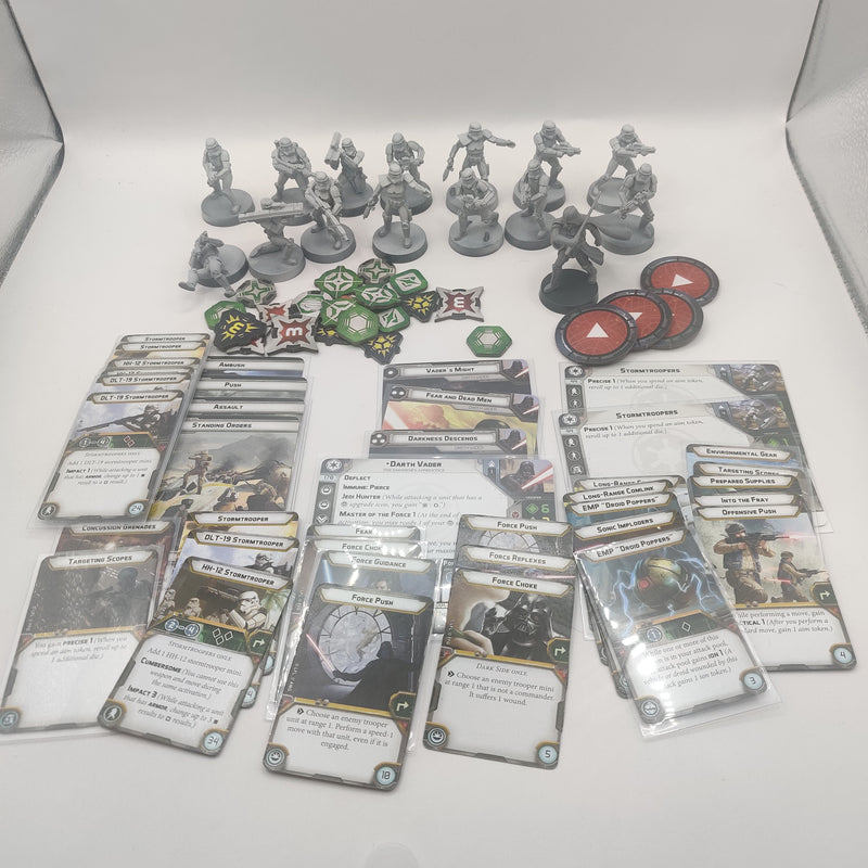 Star Wars Legion Imperial Storm Troopers and Darth Vader - inc Cards AZ168