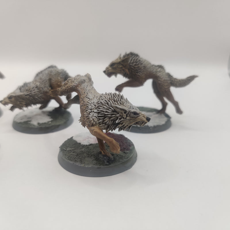 Warhammer 40k Space Wolves Fenrisian Wolves - Painted AT144