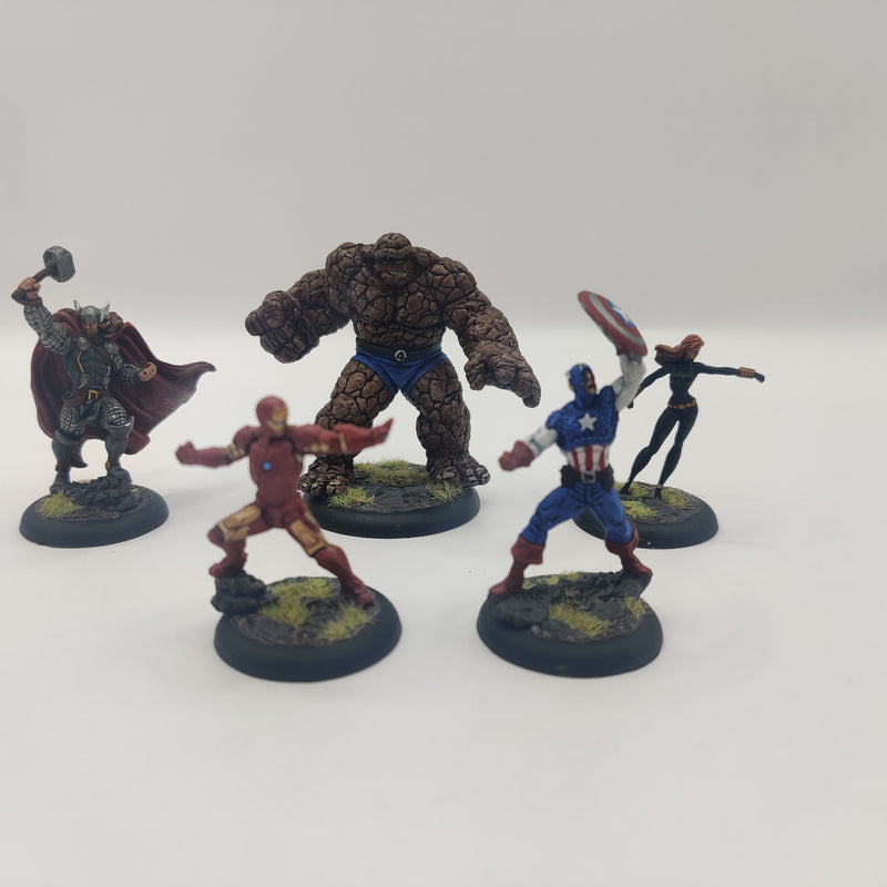 Knight Models Marvel Avengers and The Thing - Painted BA100