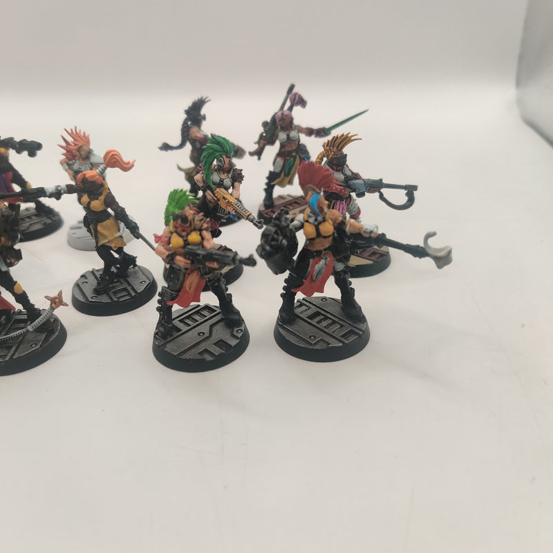 Necromunda Large Escher Gang - Part Painted AA170-0321