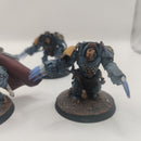 Warhammer 40k Space Wolves Wolf Guard Terminators with Lightning Claws - Painted AQ004