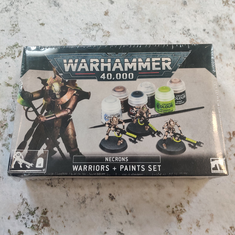 Warhammer 40k Necron Warriors and Paint Set NIB OOP BB071