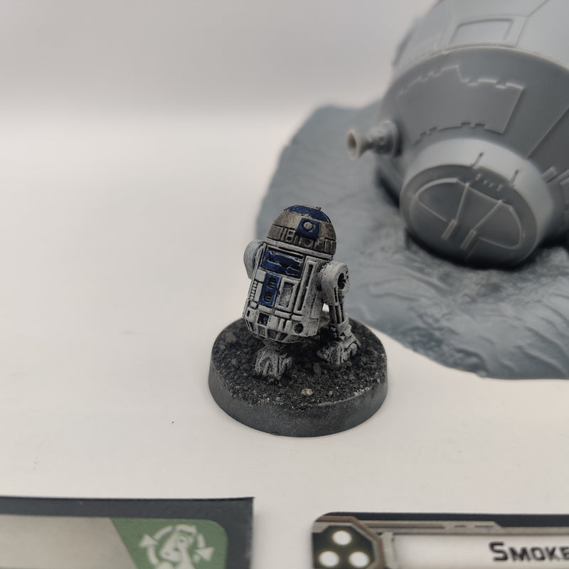 Star Wars Legion Crashed Escape Pod R2D2 and C3PO - with Cards AH078